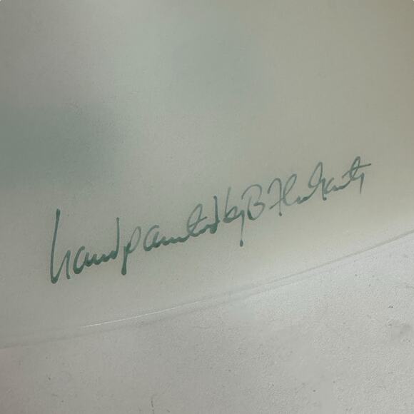 Fenton Fairy Lamp Burmese Rose Garden Y2K Satin Glass Signed 95th Anniversary - Picture 6 of 9